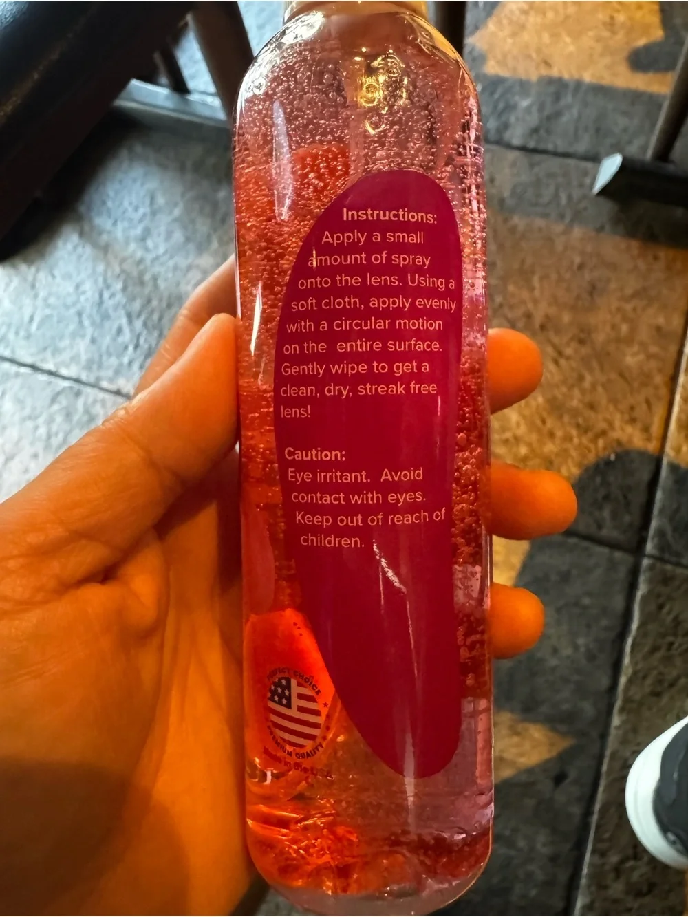 Optix 55 Gel Lens Cleaner 8oz